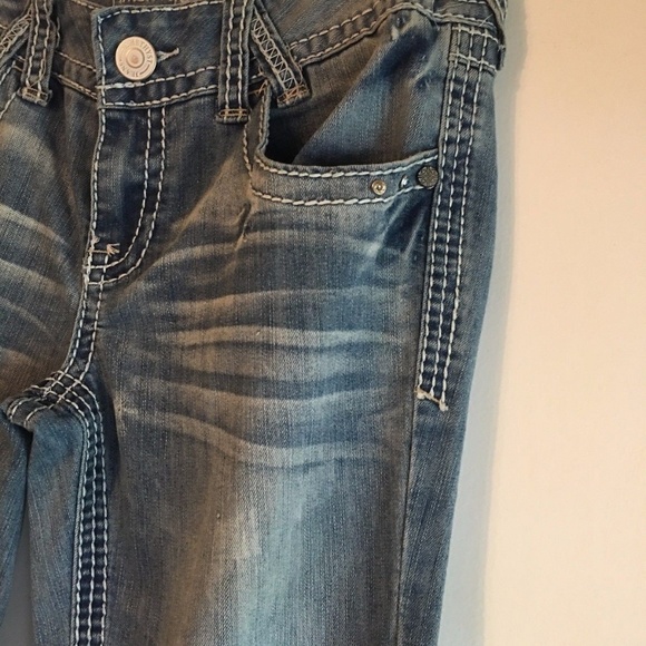 NWT AMETHYST Ripped Distressed Jeans Mid Rise Boot - Picture 7 of 8